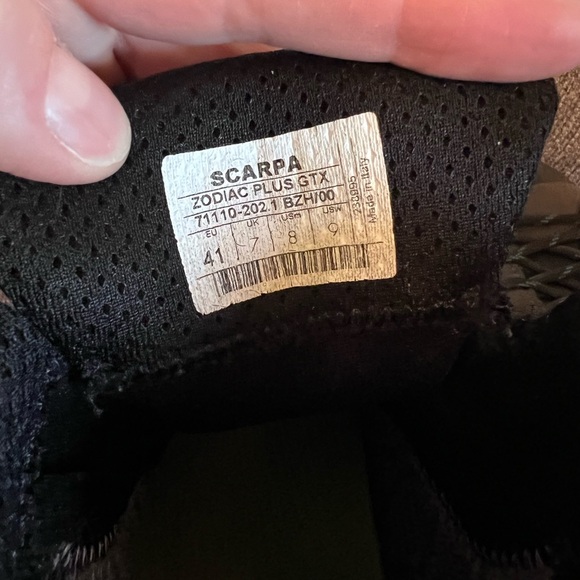 SCARPA ZODIAC PLUS GTX BACKPACKING BOOT SIZE 9 EU 41 - Picture 5 of 10